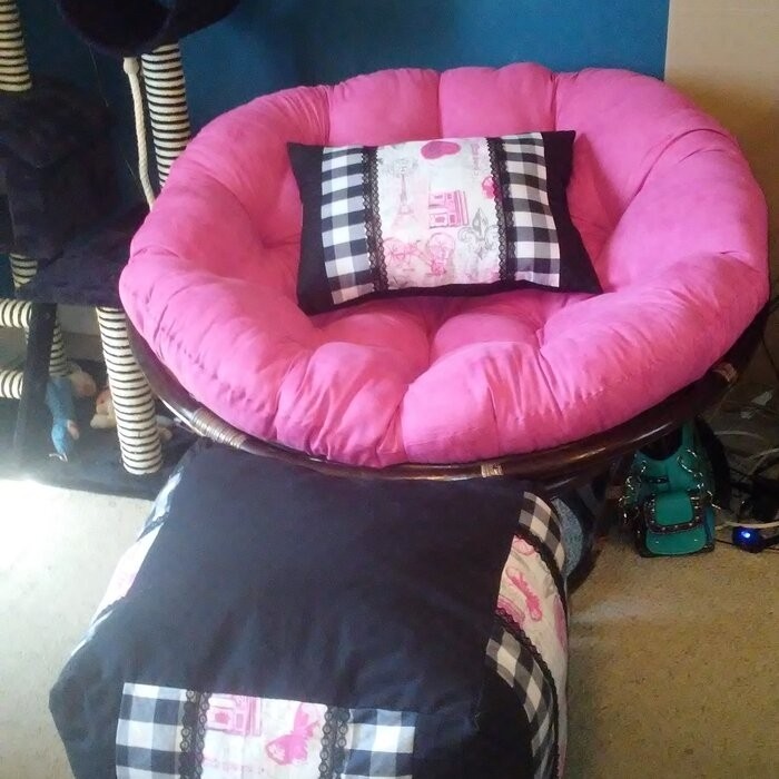 Pettis 42'' Wide Tufted Papasan Chair