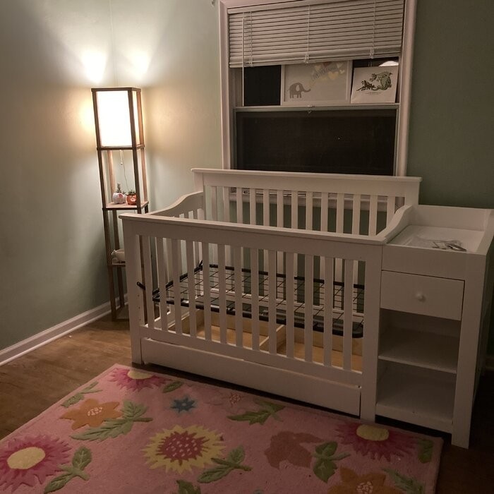 Piedmont 4-in-1 Convertible Crib and Changer with Storage