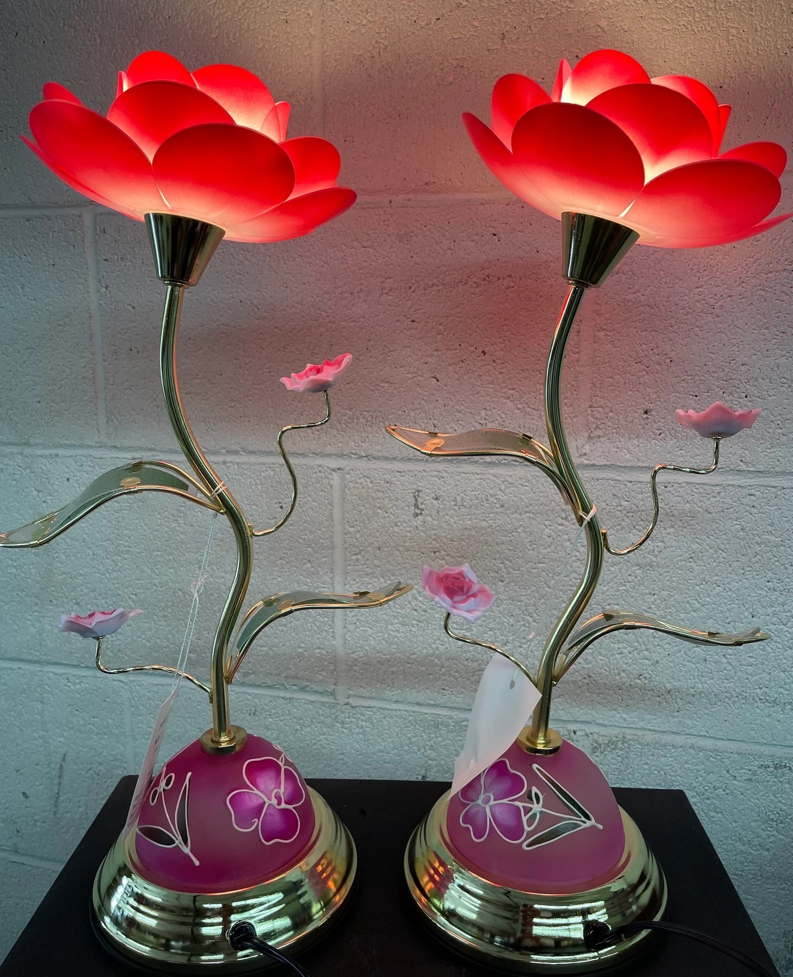 Pink Lotus Flower Desk Lamp