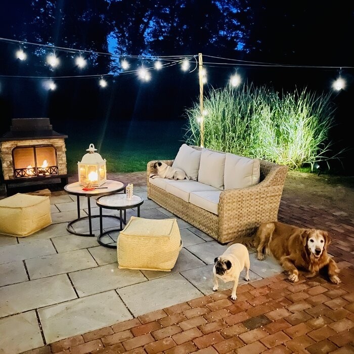 Pirtle 48.03'' H Steel Wood Burning Outdoor Fireplace