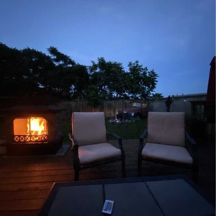 Pirtle 48.03'' H Steel Wood Burning Outdoor Fireplace