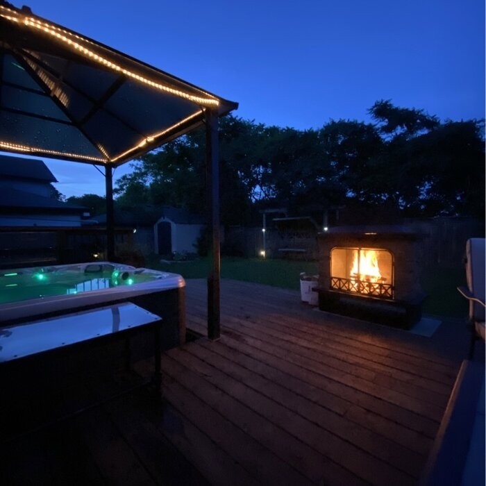 Pirtle 48.03'' H Steel Wood Burning Outdoor Fireplace