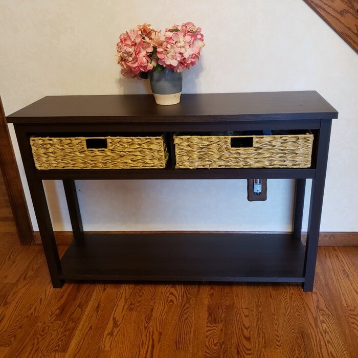 Console Table With Baskets - Ideas on Foter