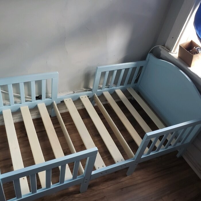 Portland Toddler Solid Wood Convertible Bed by Harriet Bee