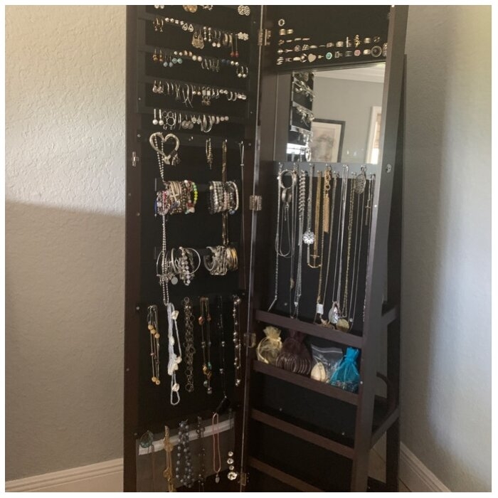 Quakertown 21.3'' Wide Jewelry Armoire with Mirror