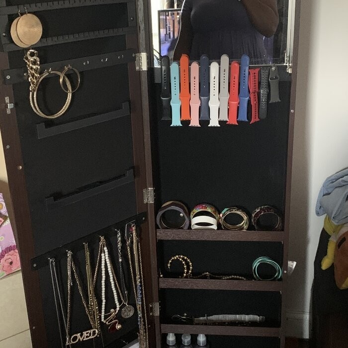Quakertown 21.3'' Wide Jewelry Armoire with Mirror