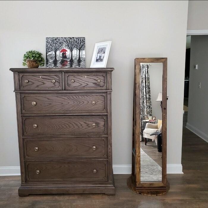 Quakertown 21.3'' Wide Jewelry Armoire with Mirror