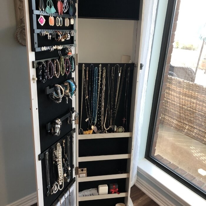 Quakertown 21.3'' Wide Jewelry Armoire with Mirror