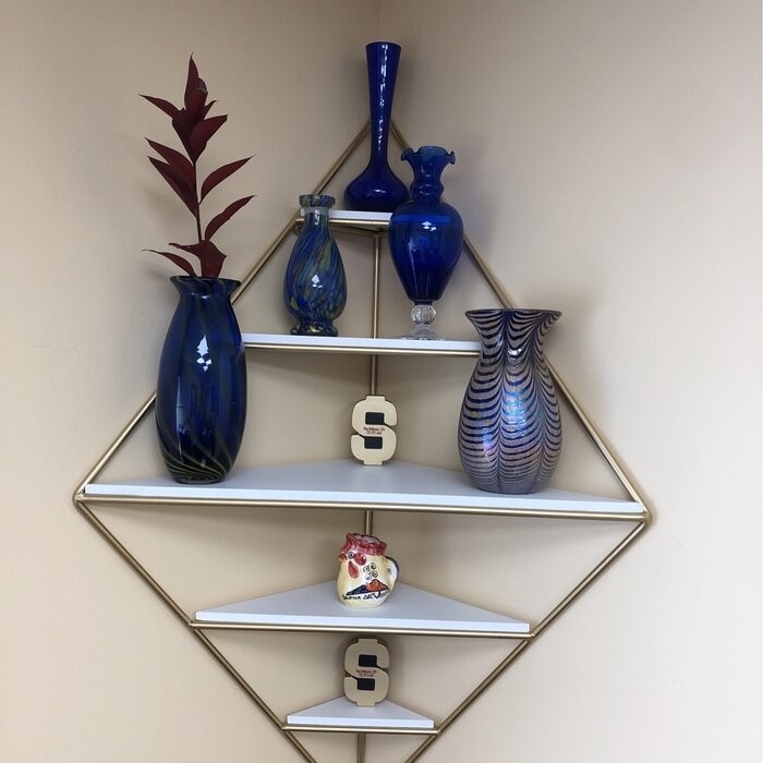 Quon 5 Piece Diamond Corner Shelf