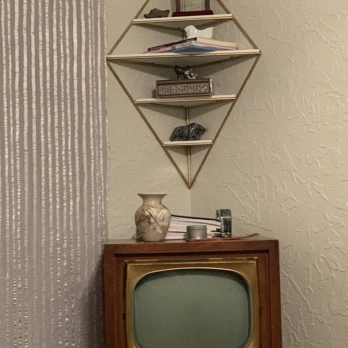 Quon 5 Piece Diamond Corner Shelf