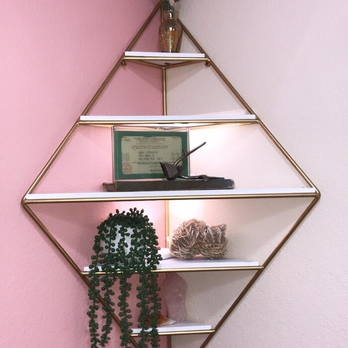 Quon 5 Piece Diamond Corner Shelf