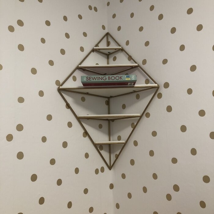 Quon 5 Piece Diamond Corner Shelf