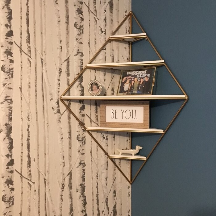 Quon 5 Piece Diamond Corner Shelf