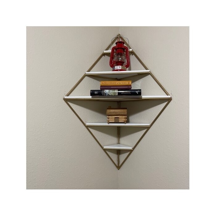 Quon 5 Piece Diamond Corner Shelf