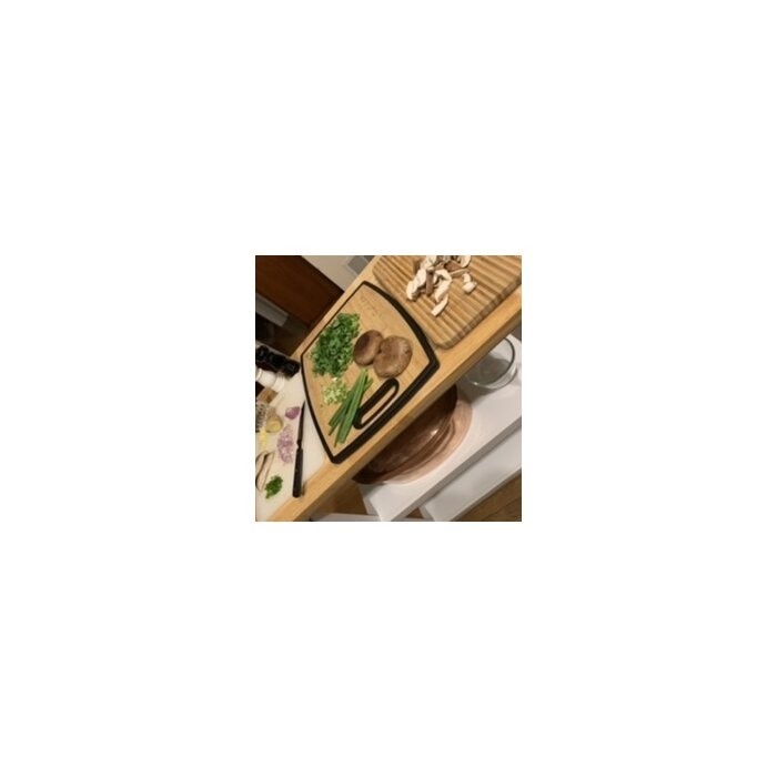 Raabe 32'' Wide Rolling Kitchen Cart with Solid Wood Top