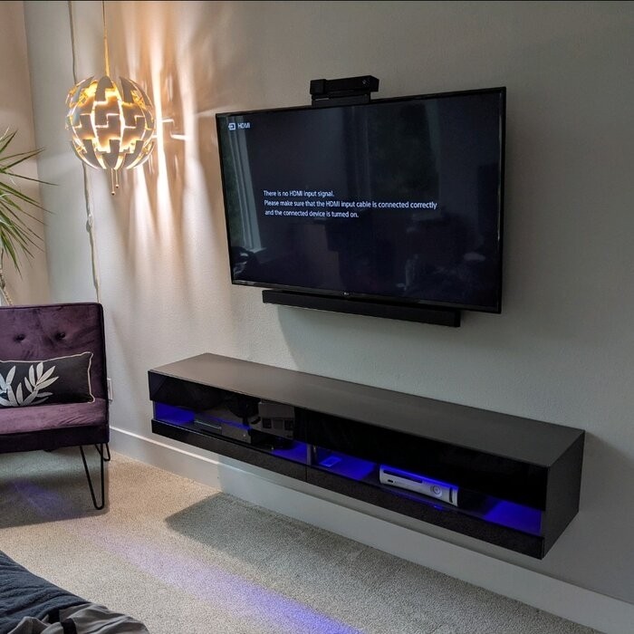 Ramsdell Floating TV Stand for TVs up to 78"