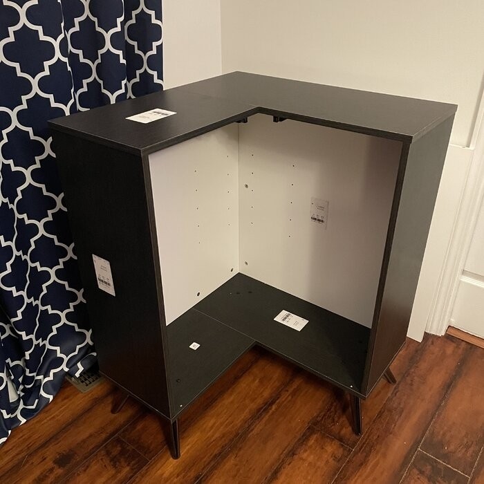 Raynham 35.9'' Tall 2 - Door Corner Accent Cabinet