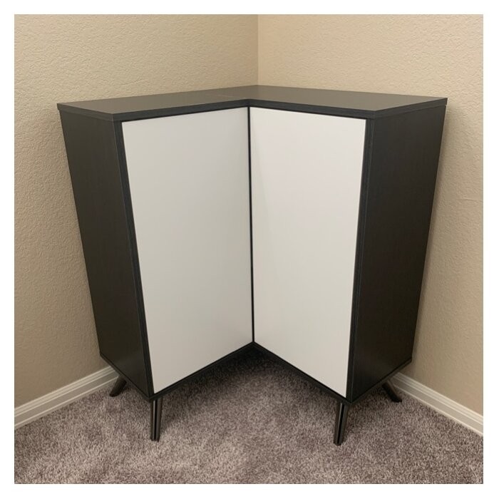 Raynham 35.9'' Tall 2 - Door Corner Accent Cabinet