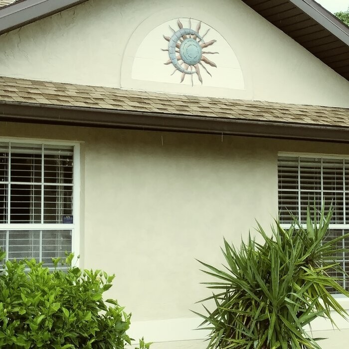 Recycled Moon and Sun Wall Décor