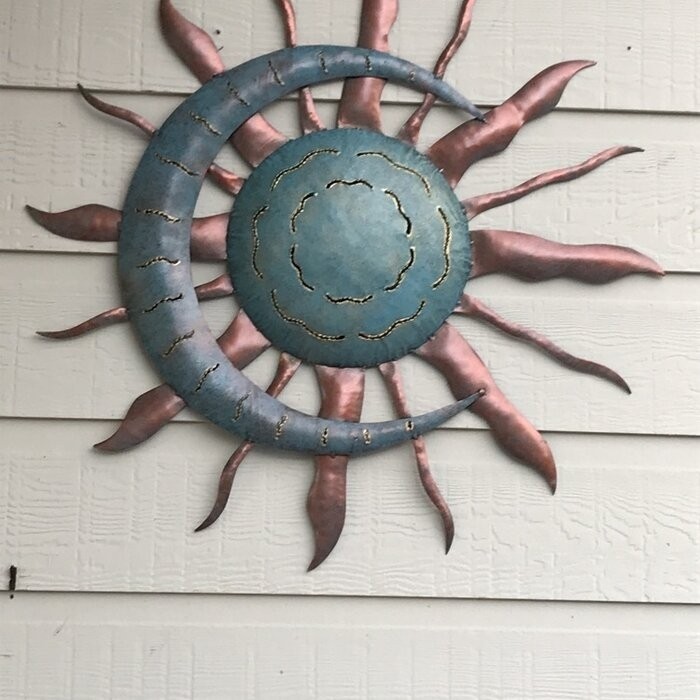 Recycled Moon and Sun Wall Décor