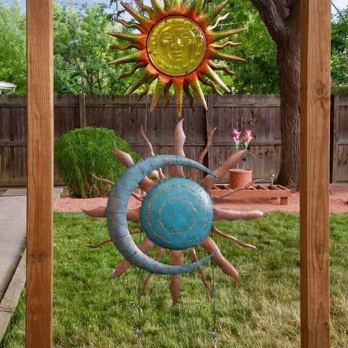 Recycled Moon and Sun Wall Décor