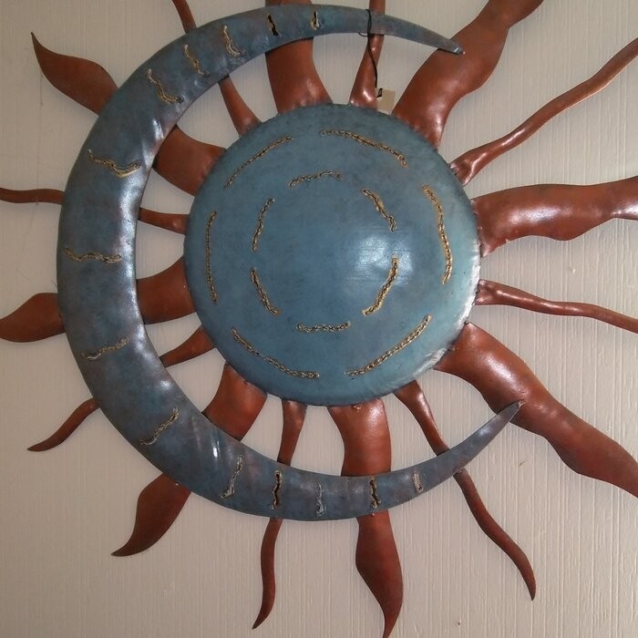 Recycled Moon and Sun Wall Décor