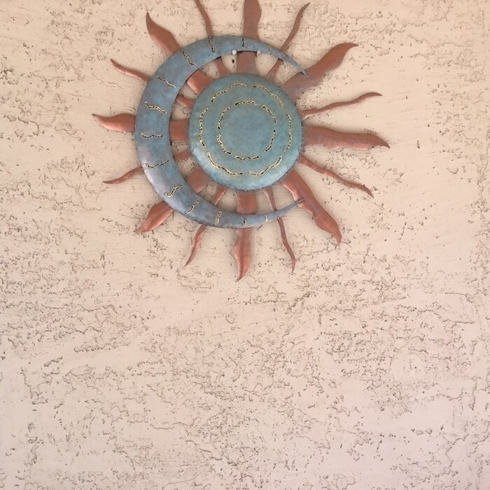 Recycled Moon and Sun Wall Décor