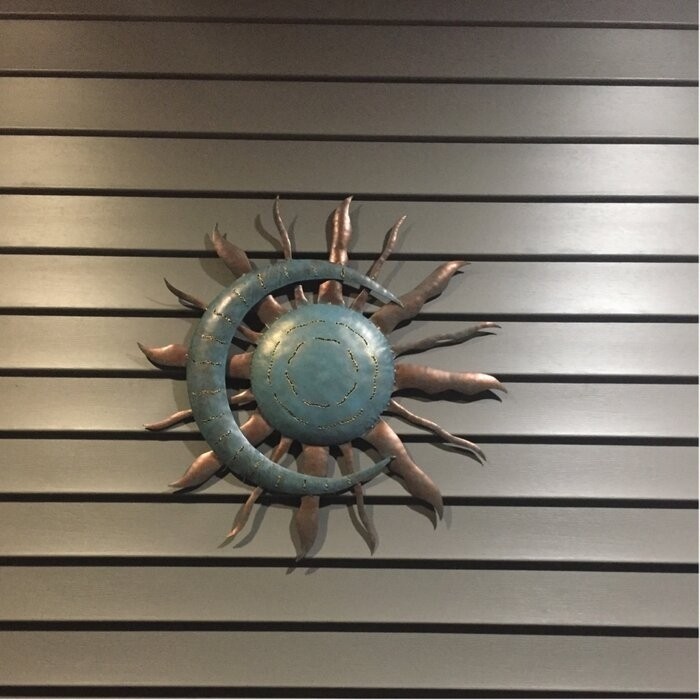 Recycled Moon and Sun Wall Décor