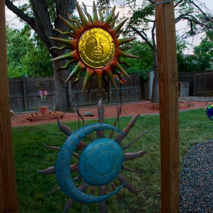 Recycled Moon and Sun Wall Décor