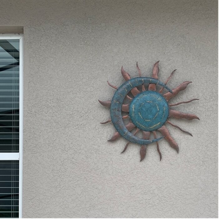 Recycled Moon and Sun Wall Décor