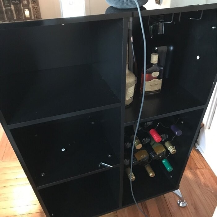 Reeves Tufted Bar with Wine Storage