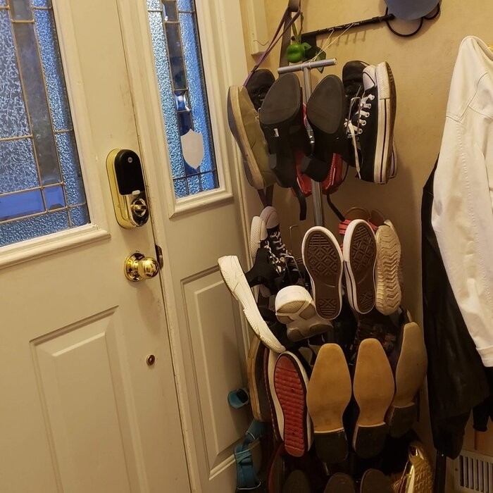 Revolving 24 Pair Shoe Rack