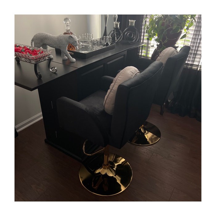Rhett Swivel Adjustable Height Bar Stool