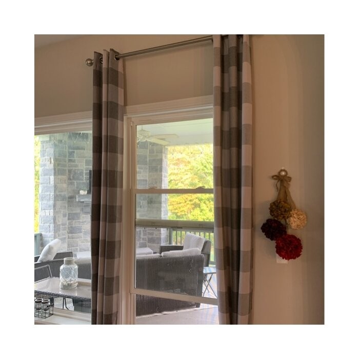 Rosenblum Plaid Blackout Thermal Grommet Curtain Panels