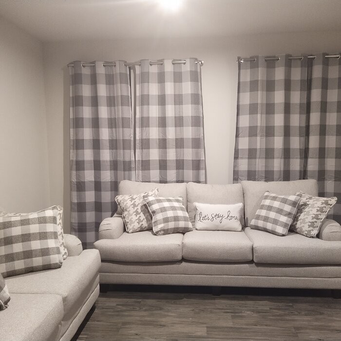 Rosenblum Plaid Blackout Thermal Grommet Curtain Panels
