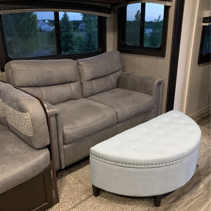 Roxann Upholstered Flip Top Storage Bench