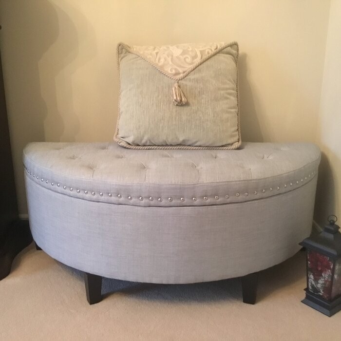 Roxann Upholstered Flip Top Storage Bench