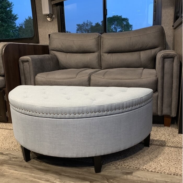 Roxann Upholstered Flip Top Storage Bench