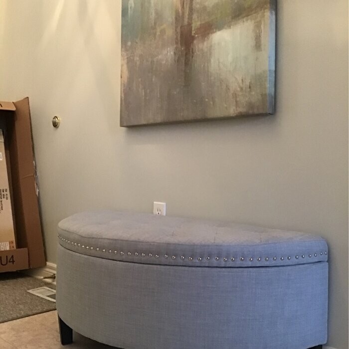Roxann Upholstered Flip Top Storage Bench