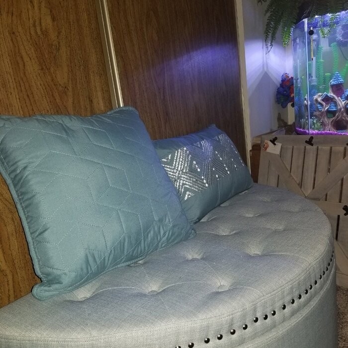 Roxann Upholstered Flip Top Storage Bench