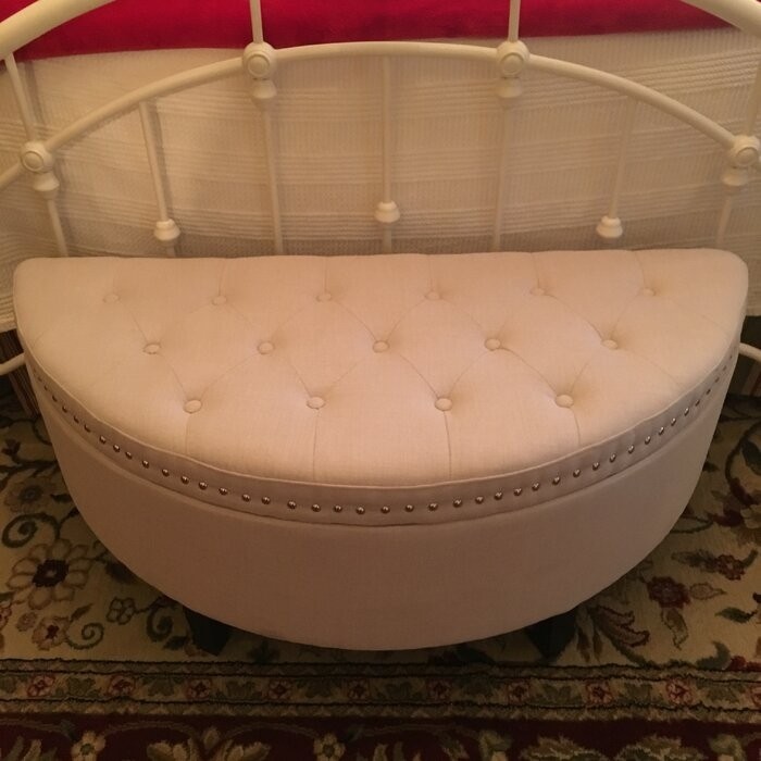 Roxann Upholstered Flip Top Storage Bench