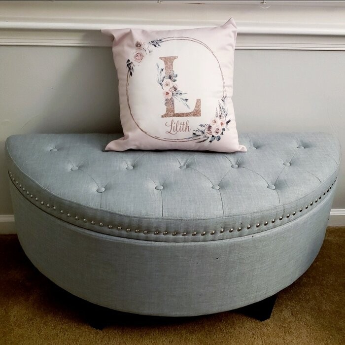 Roxann Upholstered Flip Top Storage Bench