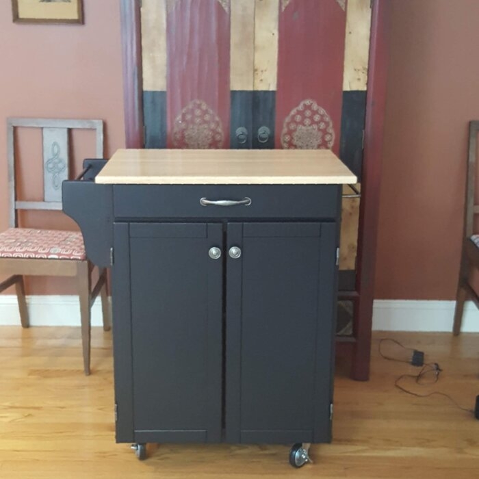 Cabinets On Wheels Ideas On Foter   Savorey 32 5 Wide Rolling Kitchen Cart 7 