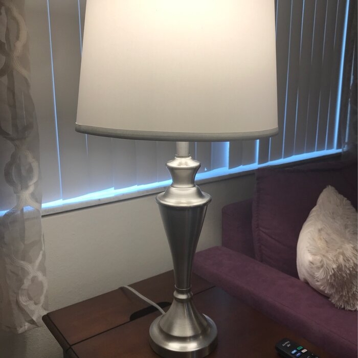Scaggs 27.5" Brushed Nickel Silver Table Lamp