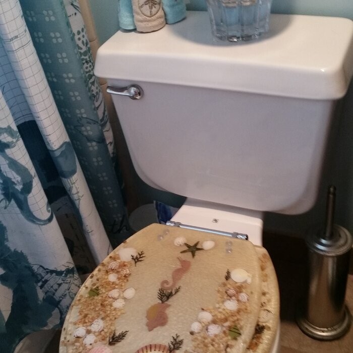Sea Treasure Decorative Round Toilet Seat