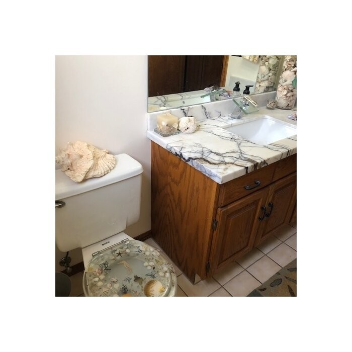 Sea Treasure Decorative Round Toilet Seat