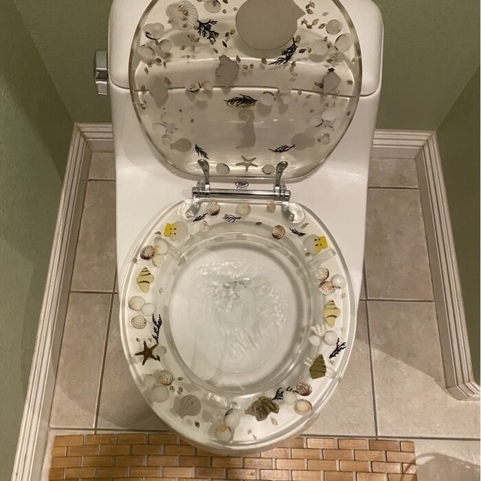 Sea Treasure Decorative Round Toilet Seat