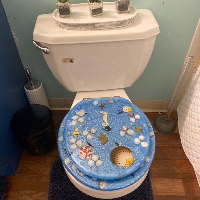 Sea Treasure Decorative Round Toilet Seat
