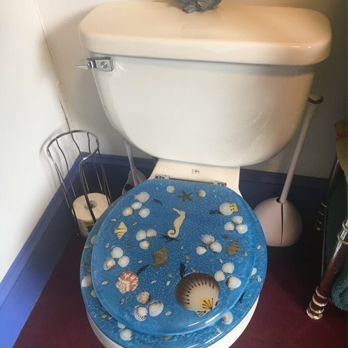Sea Treasure Decorative Round Toilet Seat