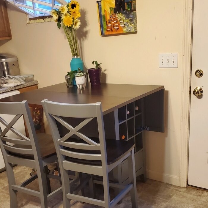 Simms Counter Height Drop Leaf Dining Table